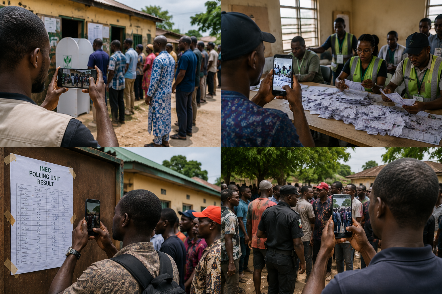 Citizens documenting election activities
